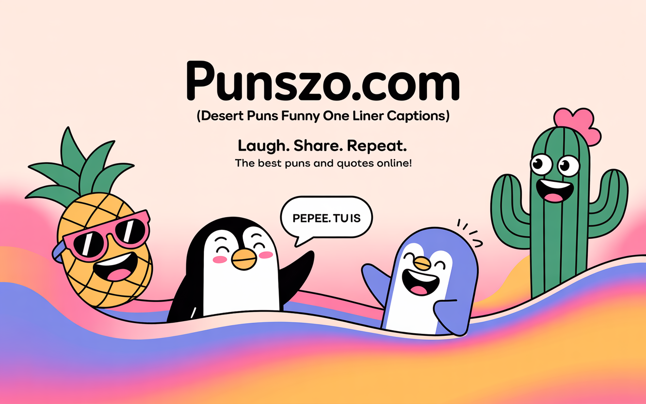 Desert Puns Funny One Liner Captions