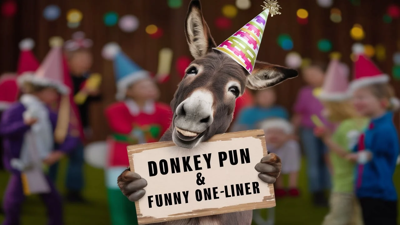 Donkey Puns & Funny One-Liners