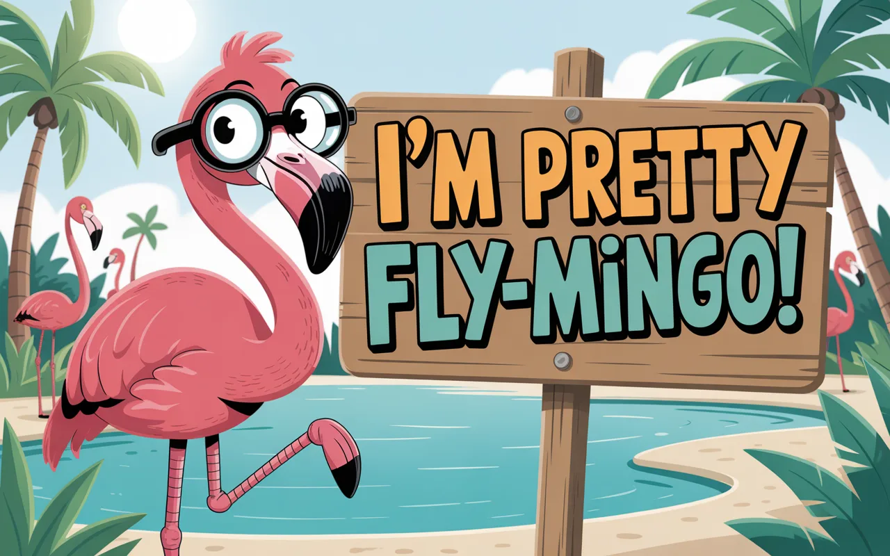 🦩 60+ Funny Flamingo Puns & One Liners –Instagram Captions for Kids & Adults 2026