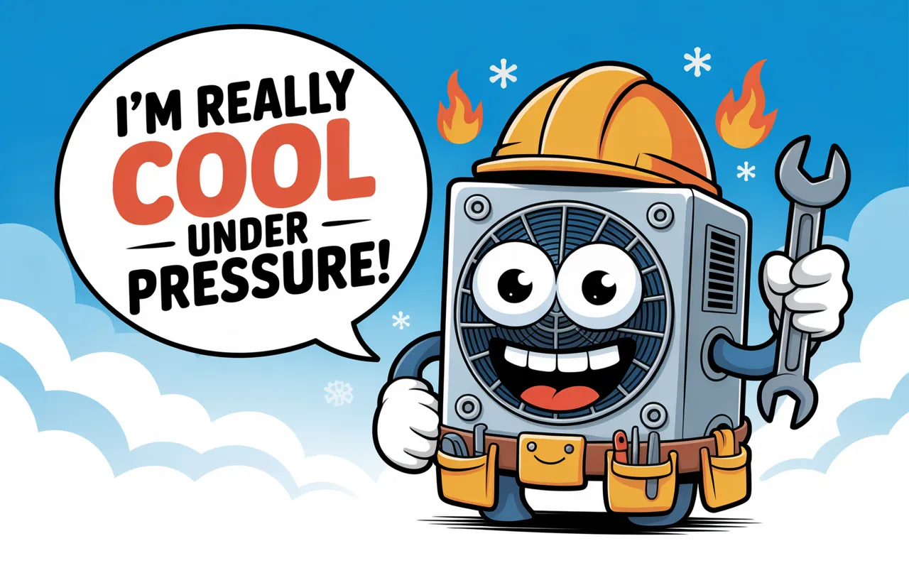 35+ Funny HVAC Puns One Liners & Captions Short Jokes For Kids 😄❄️🔥